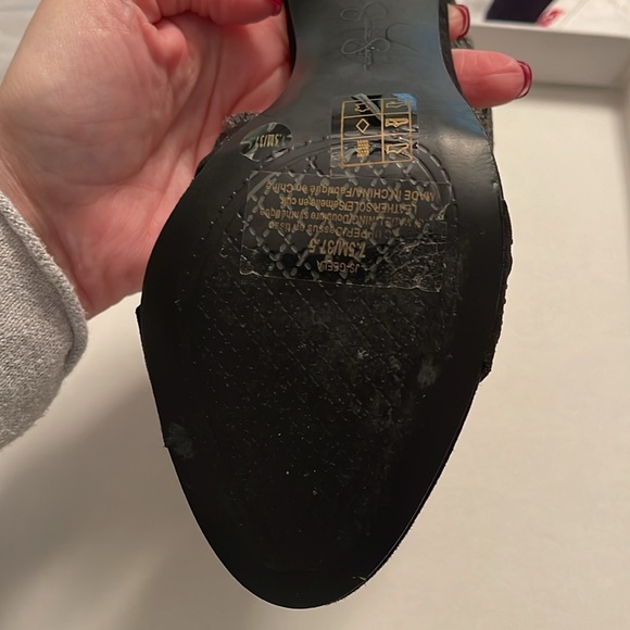 NEW! Jessica Simpson-Geela Black Suede Heels, Size 7.5M - Picture 8 of 8